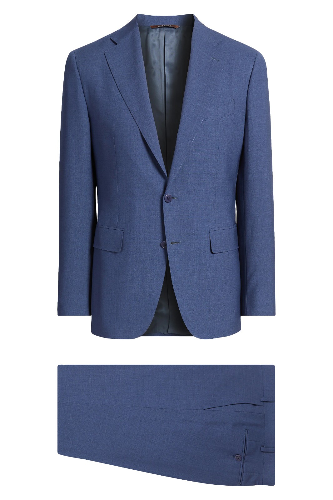Canali Impeccable US 46 L (EU 58 L) Mid Blue Wool Suit