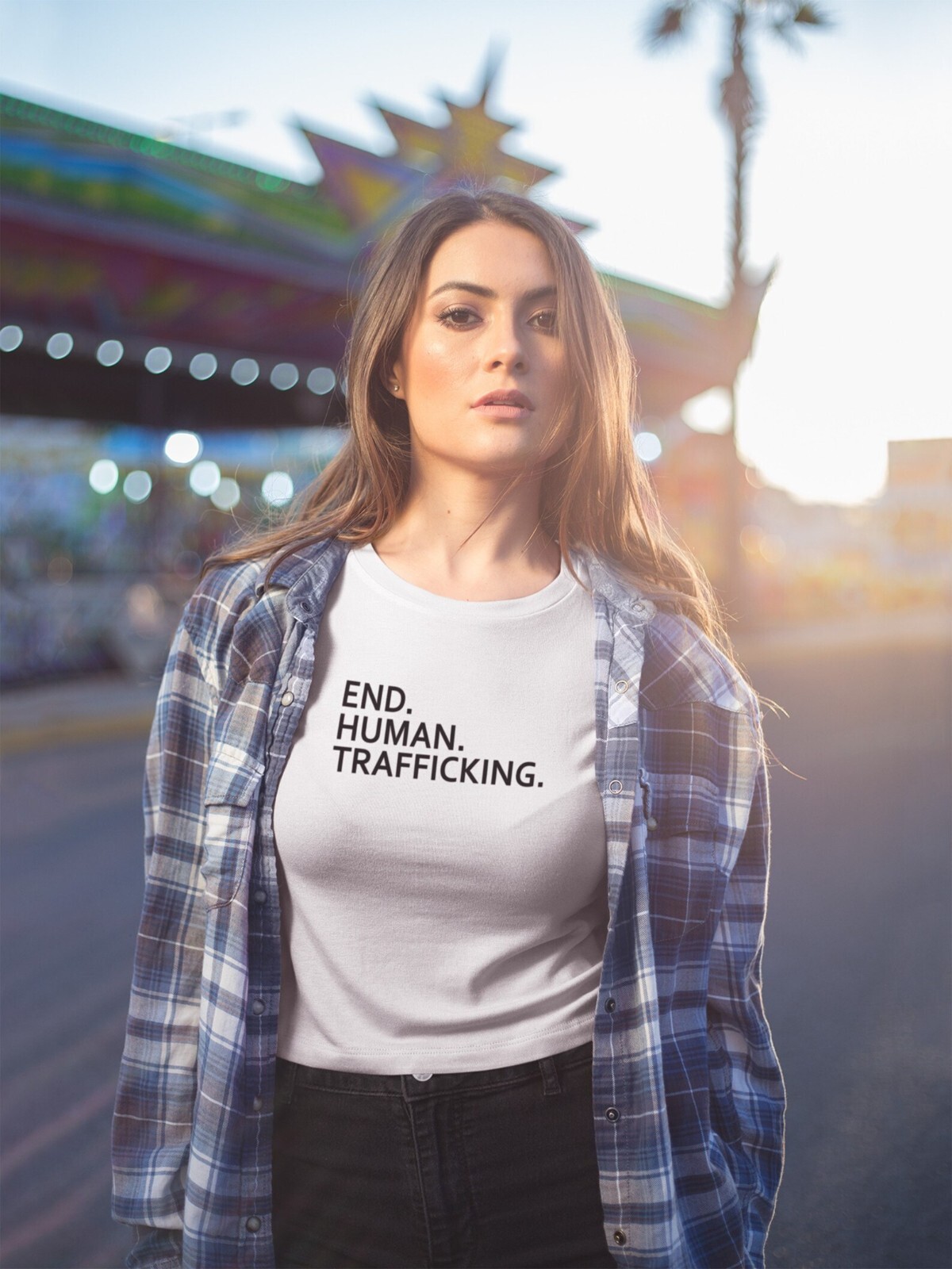 End Human Trafficking Shirt. Unisex T-shirt. Bella Canvas 