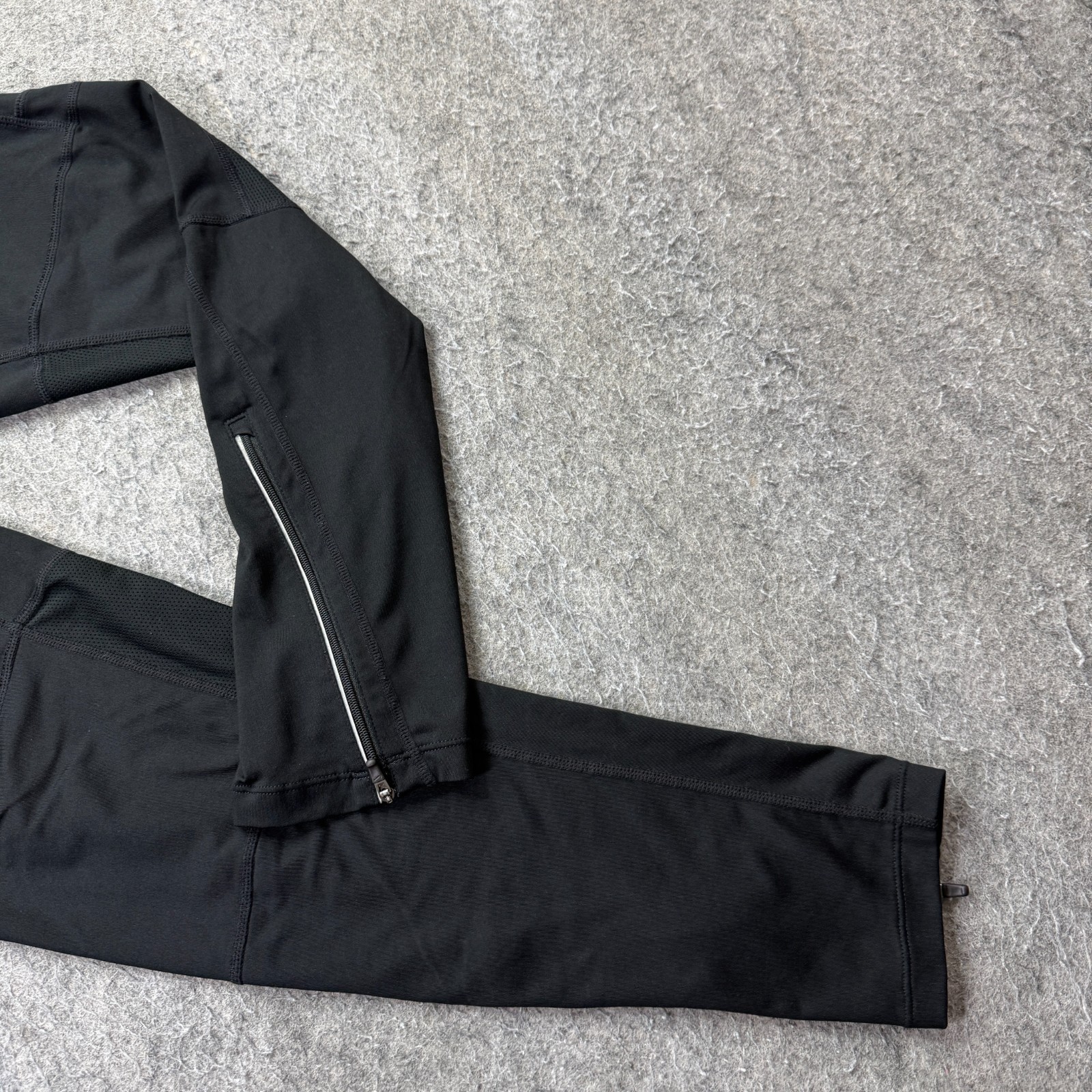 Nike DRI-FIT Essential Running Tights Men XL Black Compression 29″ Ankle Zip