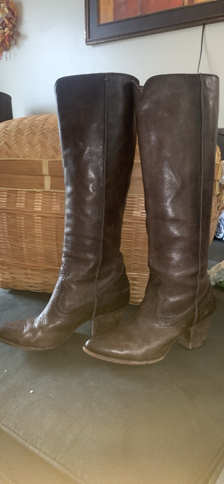 VTG Frye Renee Sean Talk Leather Boot size 7.5