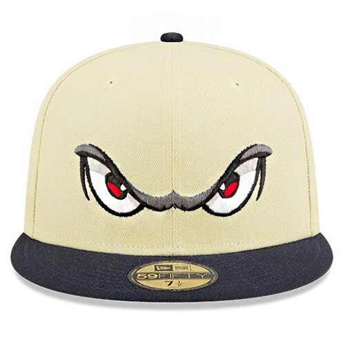 New Era Lake Elsinore Storm Fitted Hat MILB Official Off White Black 2 Tone Cap