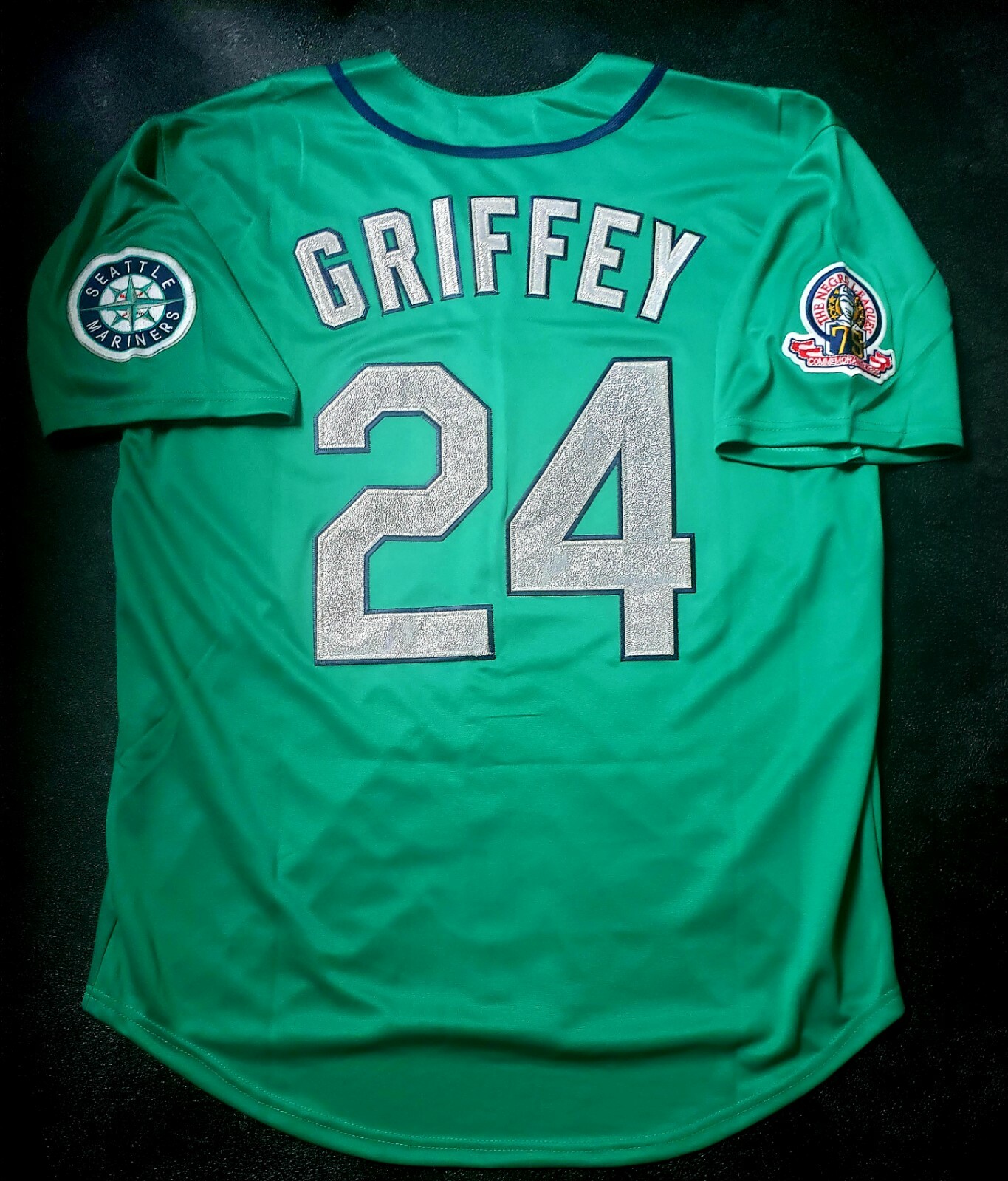 Ken Griffey Jr Seattle Mariners 1995 Alternate Men’s Button-Up Baseball Jersey
