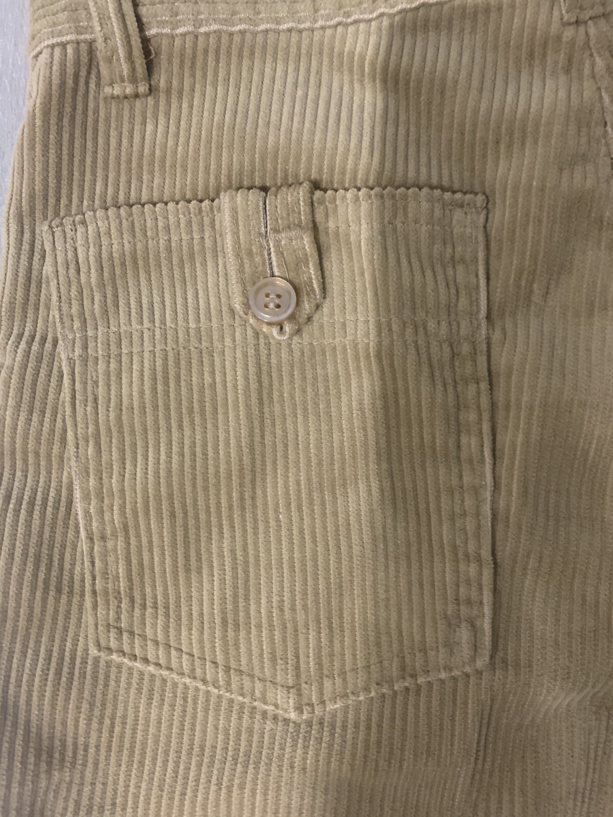 VTG 70s Sears put on shop bell bottom Corduroy Retro hippie flare pants 28×30