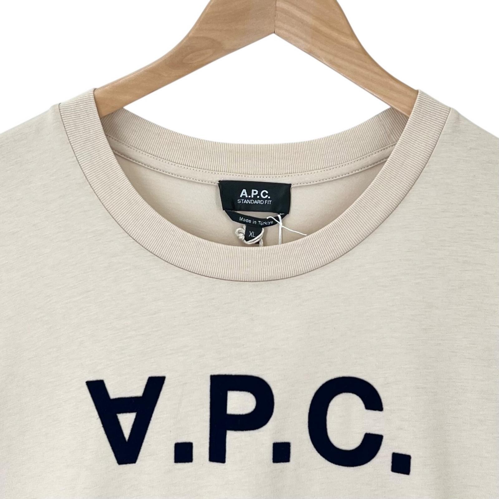 A.P.C. Standard Grand VPC Plain Short sleeve T-shirt beige mens XL【used】