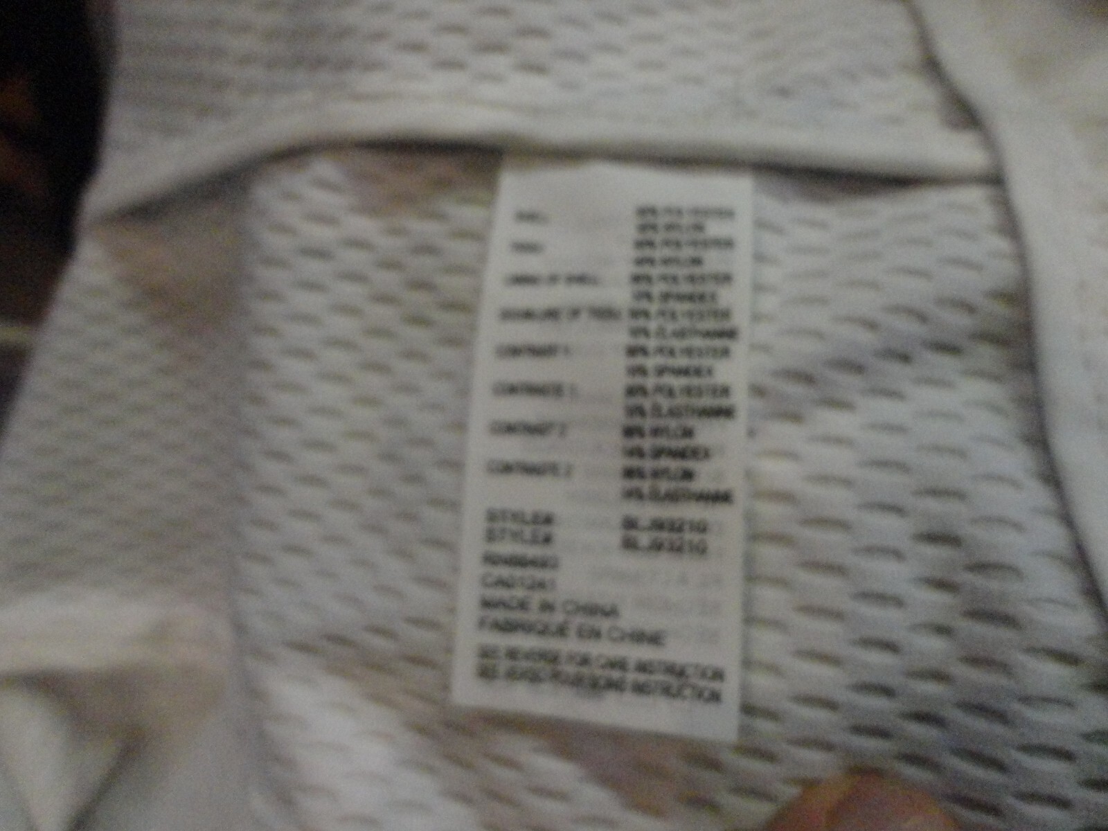 White Blanc NOIR Full Zip Jacket Womens S Very Nice – no holes – Very Good Cond