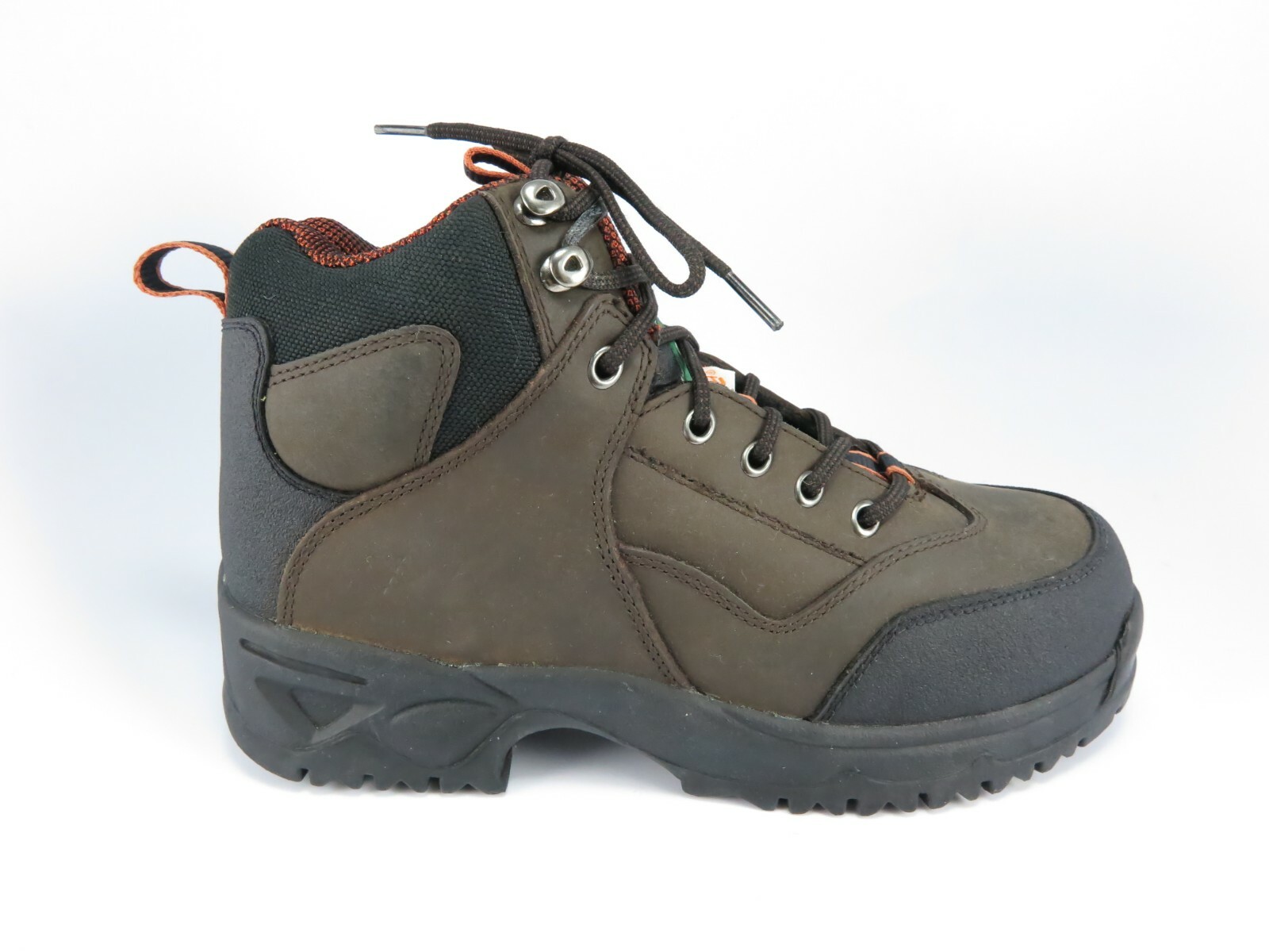NEW – Iron Age Steel Toe Safety Work Boots Mens Size 7-M/W Brown Nubuck Leather