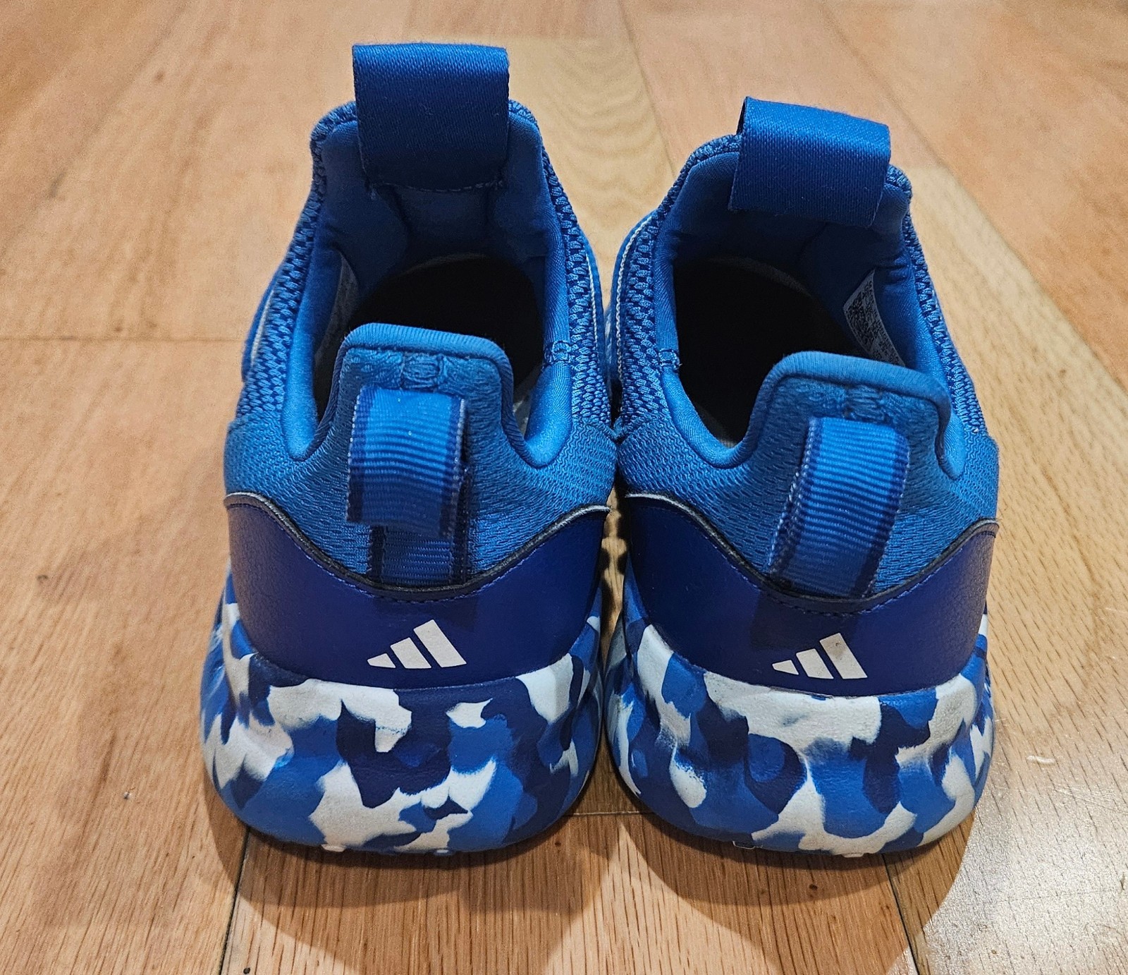 Adidas Lite Racer Adapt 7.0 Slip On Big Kids Shoes Blue White Youth Size 4