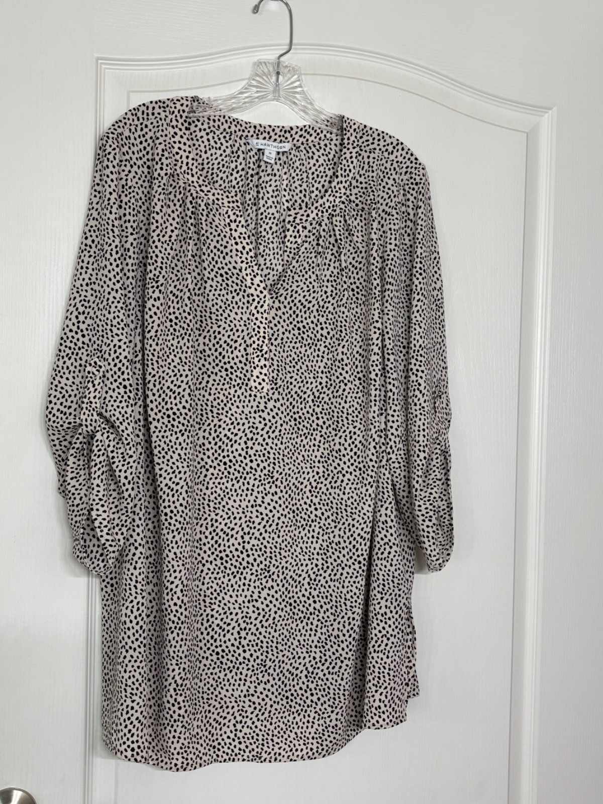 41 Hawthorn Creme and Black Speckled Tunic