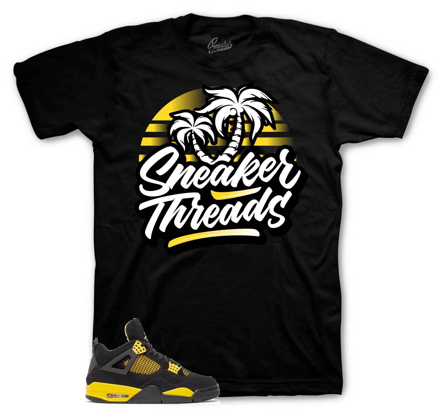 Shirt To Match Jordan 4 Thunder Tour Yellow Shoes – ST Palms Tees