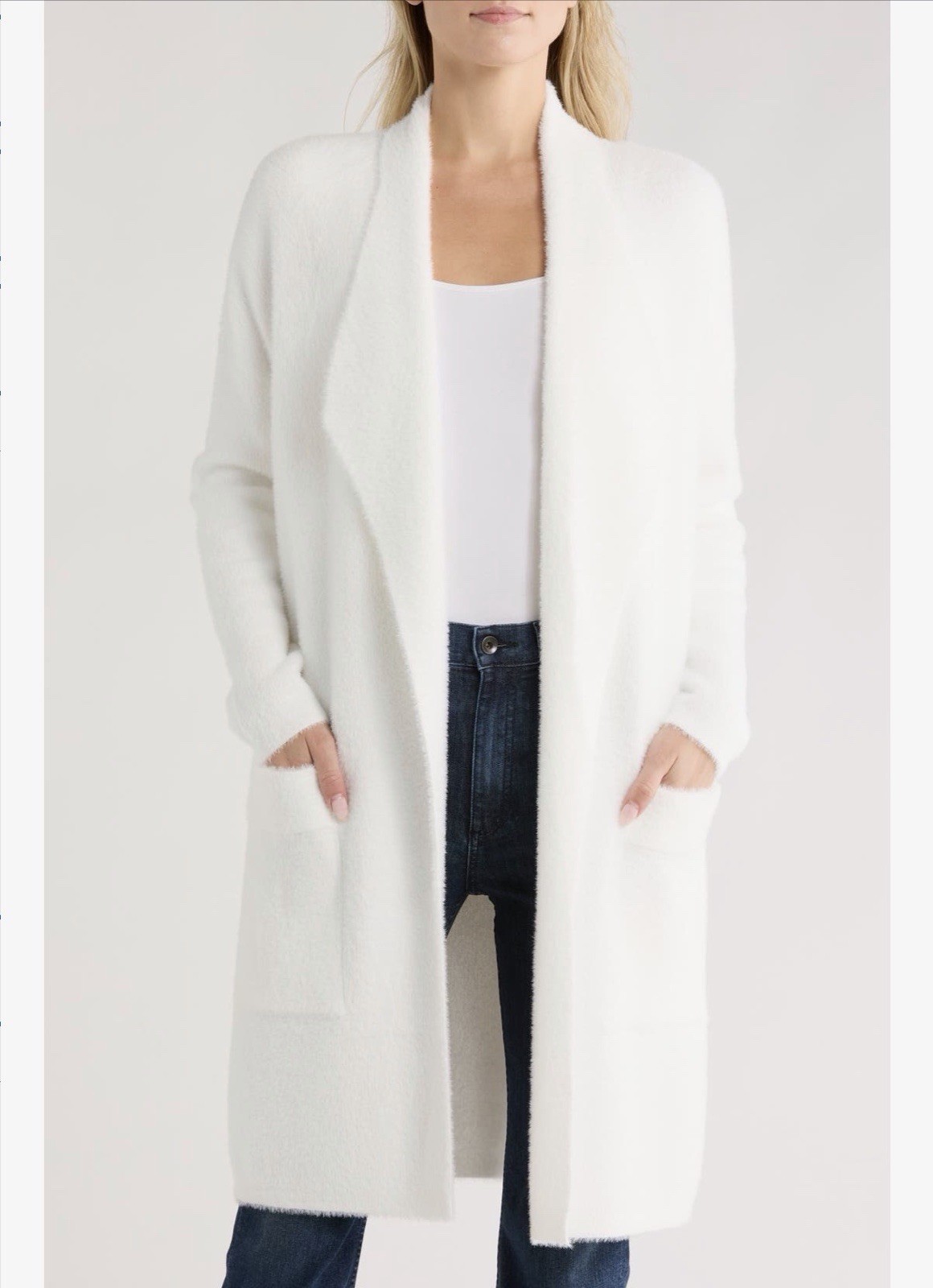 By Design Mina Open Front eyelash Cardigan