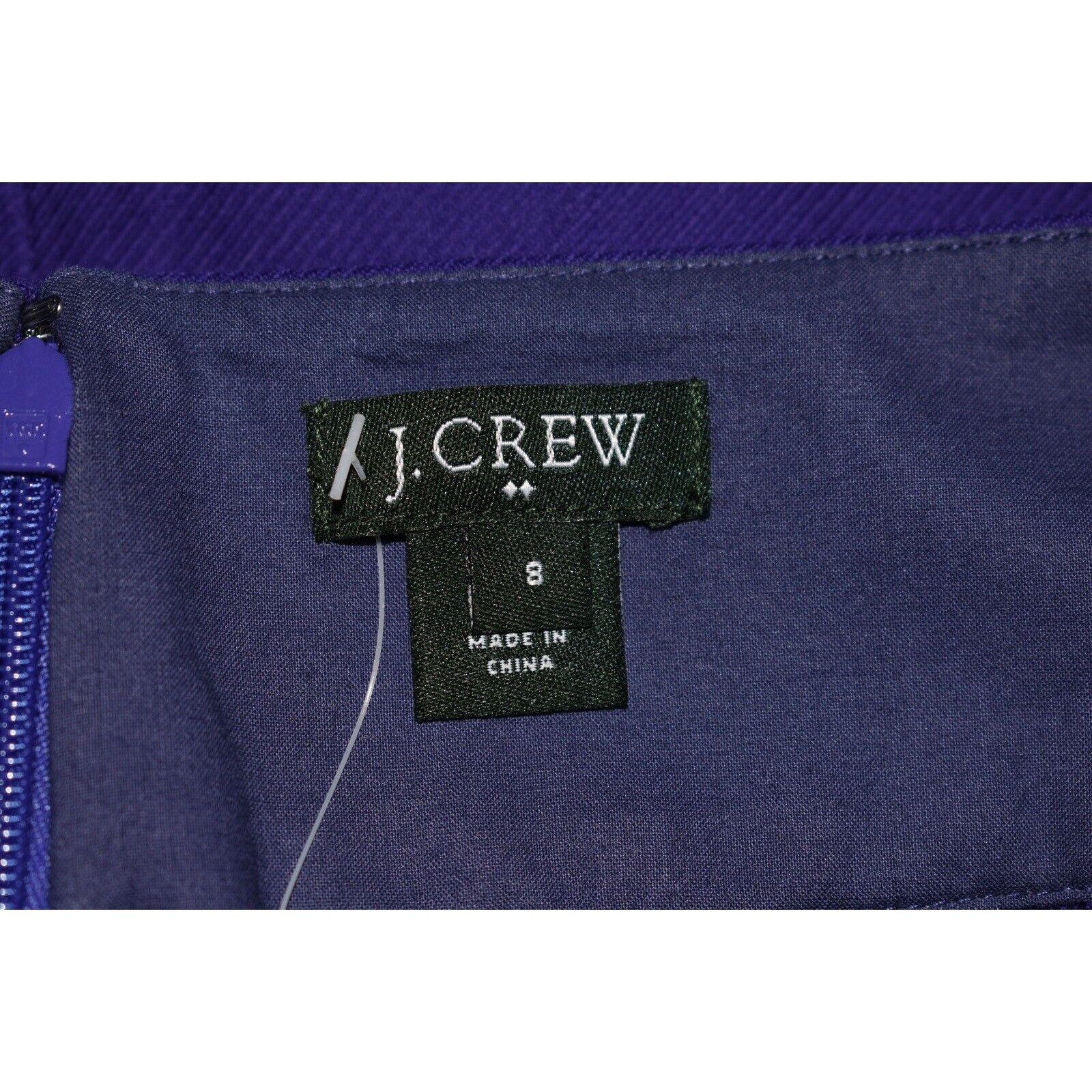 J.CREW FACTORY NEW $57 Double Serge Mini Skirt Purple Size 8