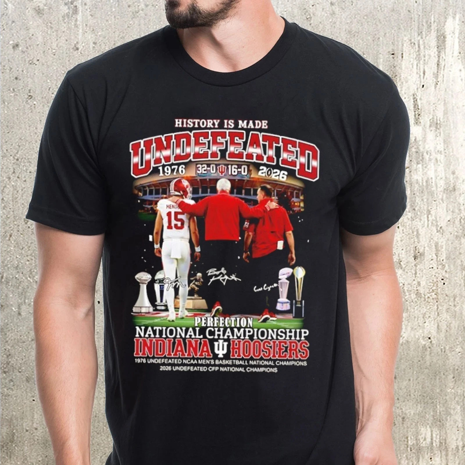 History is made undefeated and perfection National Champions Indiiaana T-Shirt