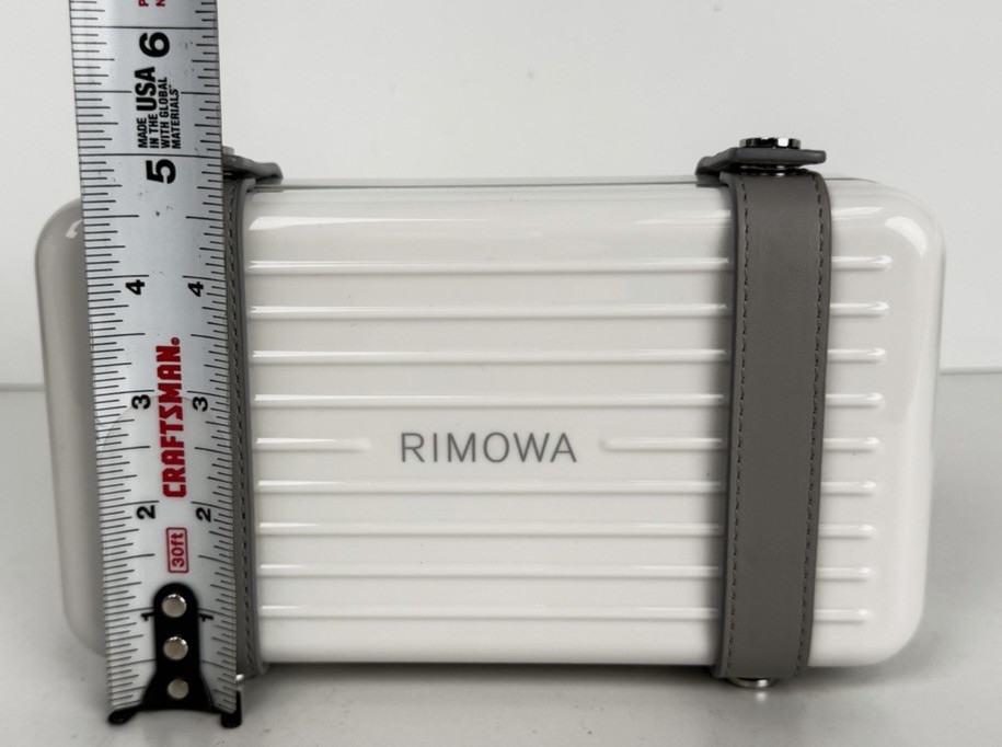 Rimowa Personal Polycarbonate Cross-Body Mini Bag in White S-08