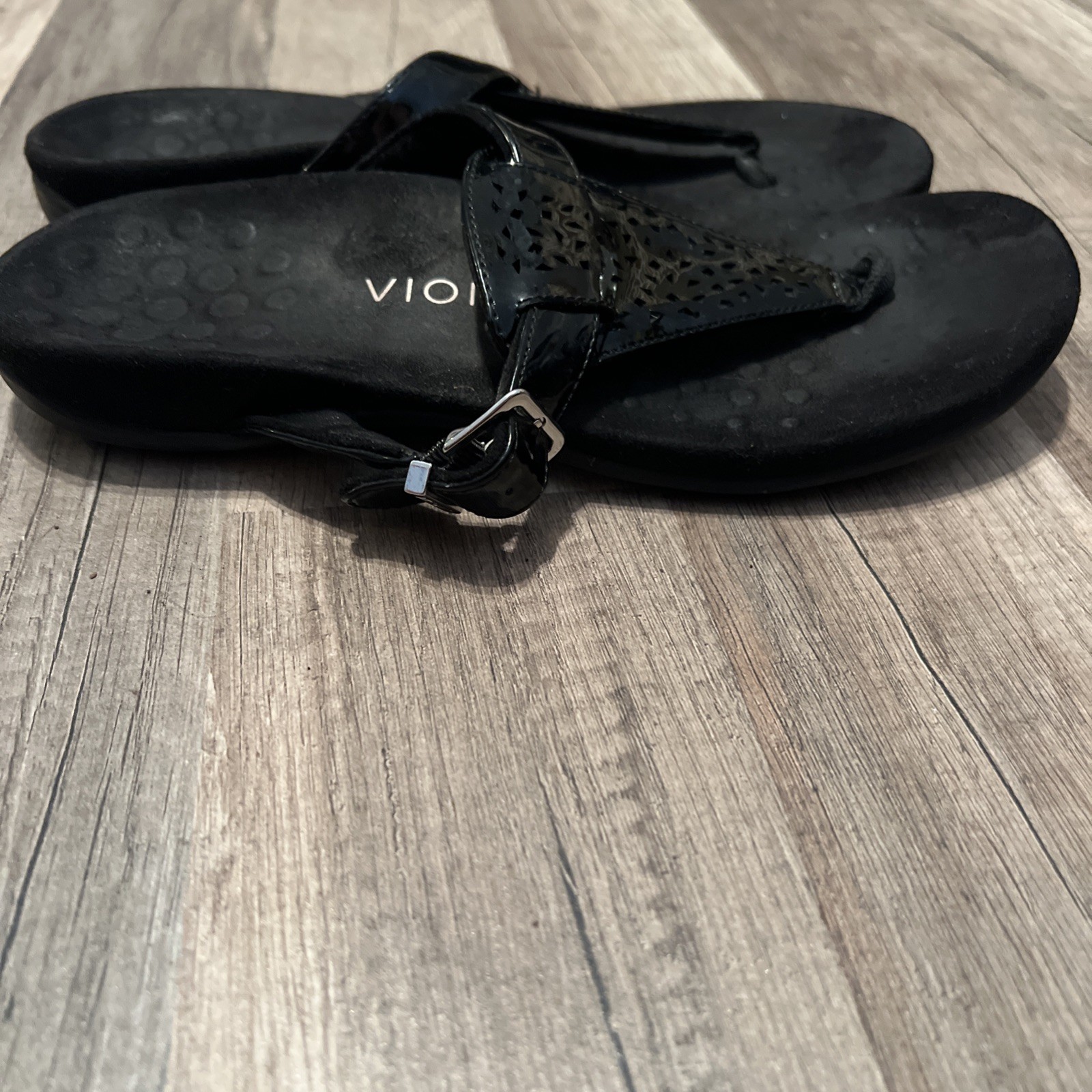 Vionic Tropez Women’s US 8 EU 39 Black T-Strap Thongs Sandals