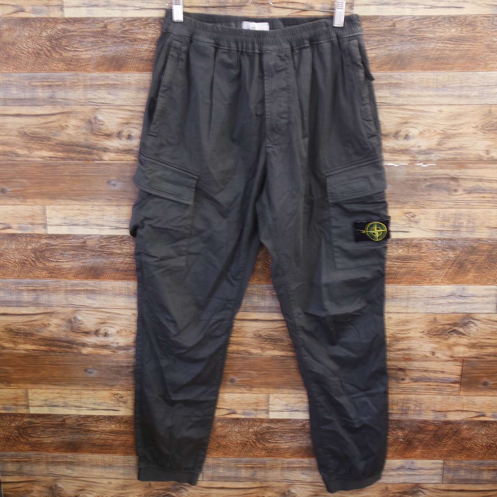 Stone Island Cargo Pants Type RE-T Mens Size 36 Charcoal Tapered Stretch