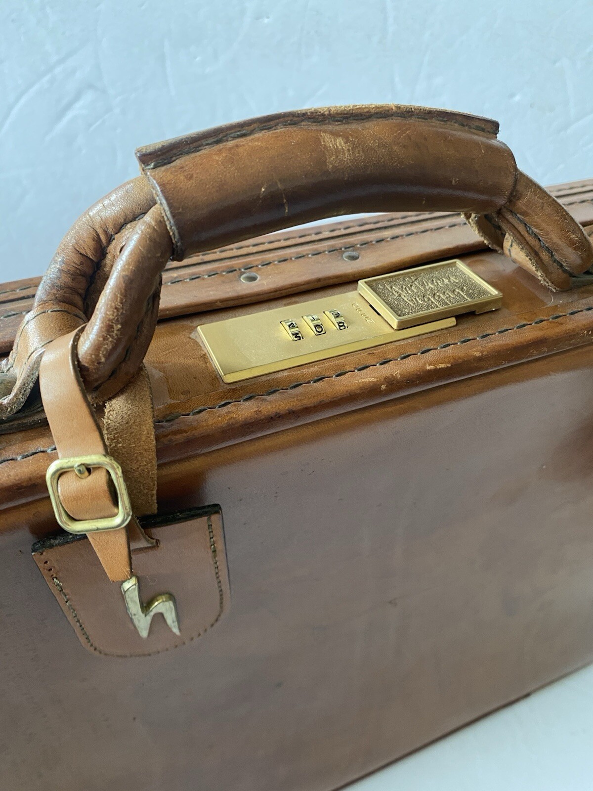 Vintage Hartmann Belting Leather 18 Inch Attache Briefcase Brown