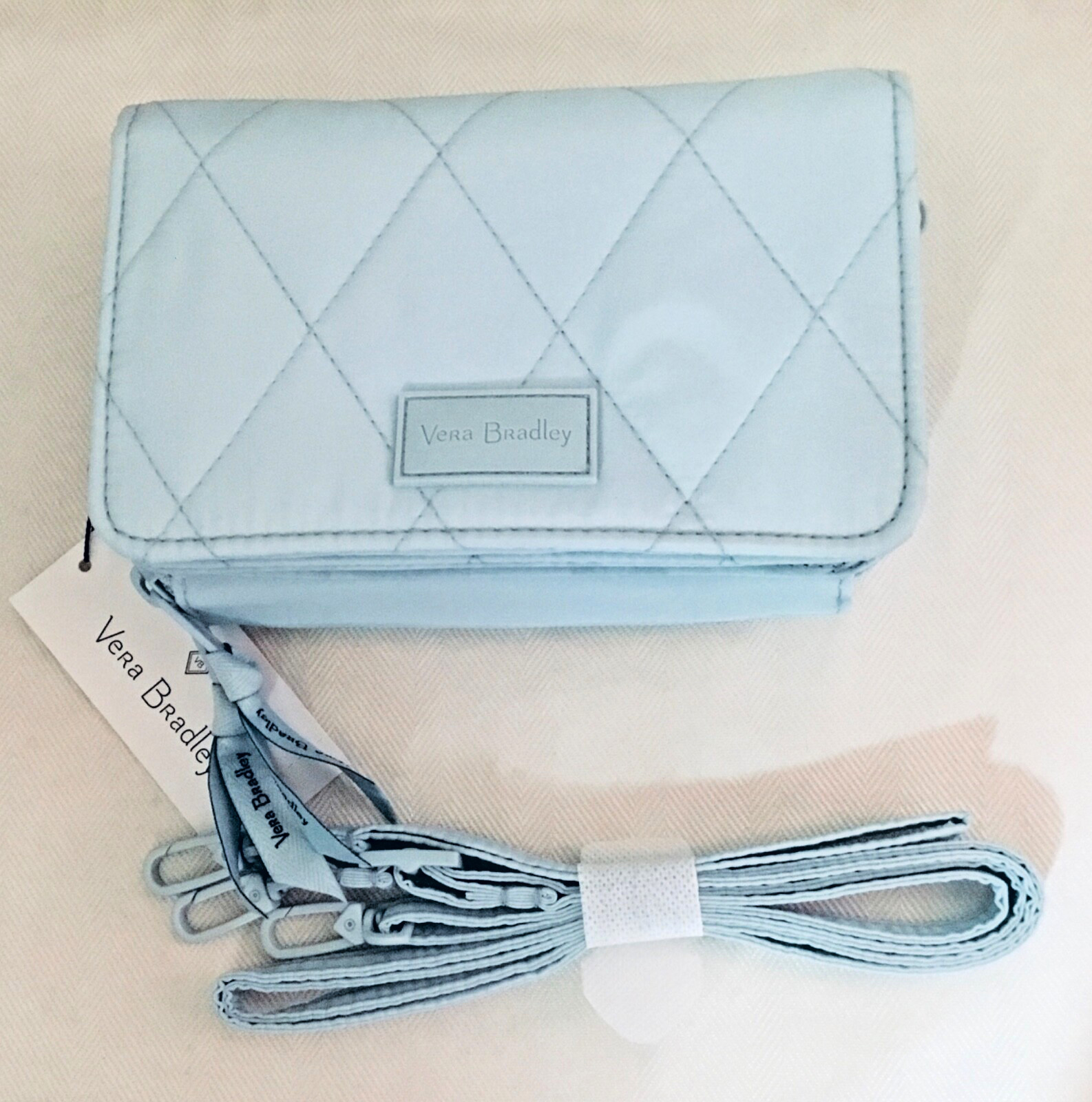 Vera Bradley ~ “Sea Salt Blue” ~ Ultralight RFID 3-in-1 Crossbody ~ NWT