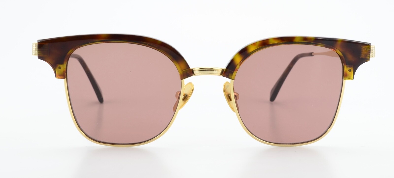 KALEOS Sunglasses Square 48-20 C-002 Shiny Gold Havana Luxury Design L