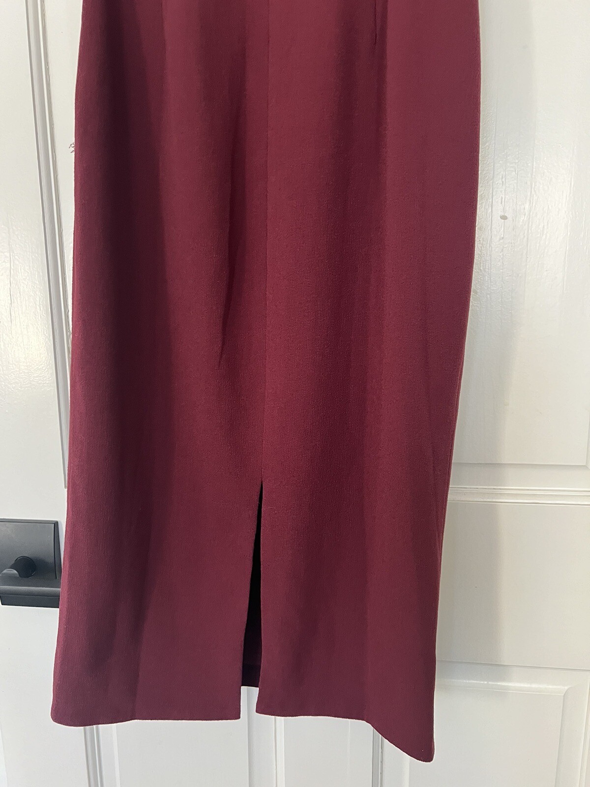 Dress The Population Dark Magenta Tiffany One-Shoulder Midi Dress Small