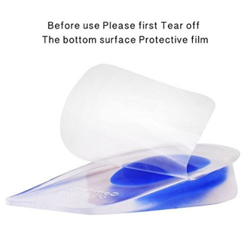 3 Pairs Heel Support Gel Pad Silicone Cushion Orthotic Insole Plantar Care