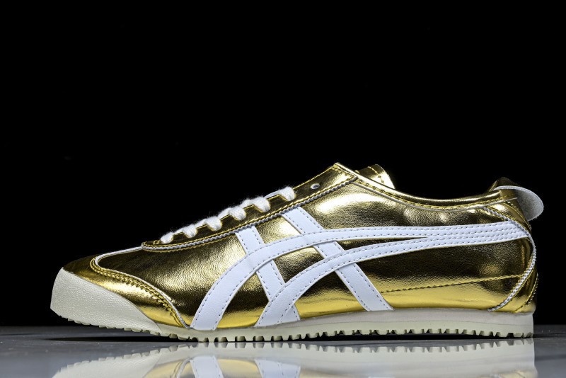 Onits*ka Tiger Mexico66 Gold White 1183B566-201 Unisex Size 4-11