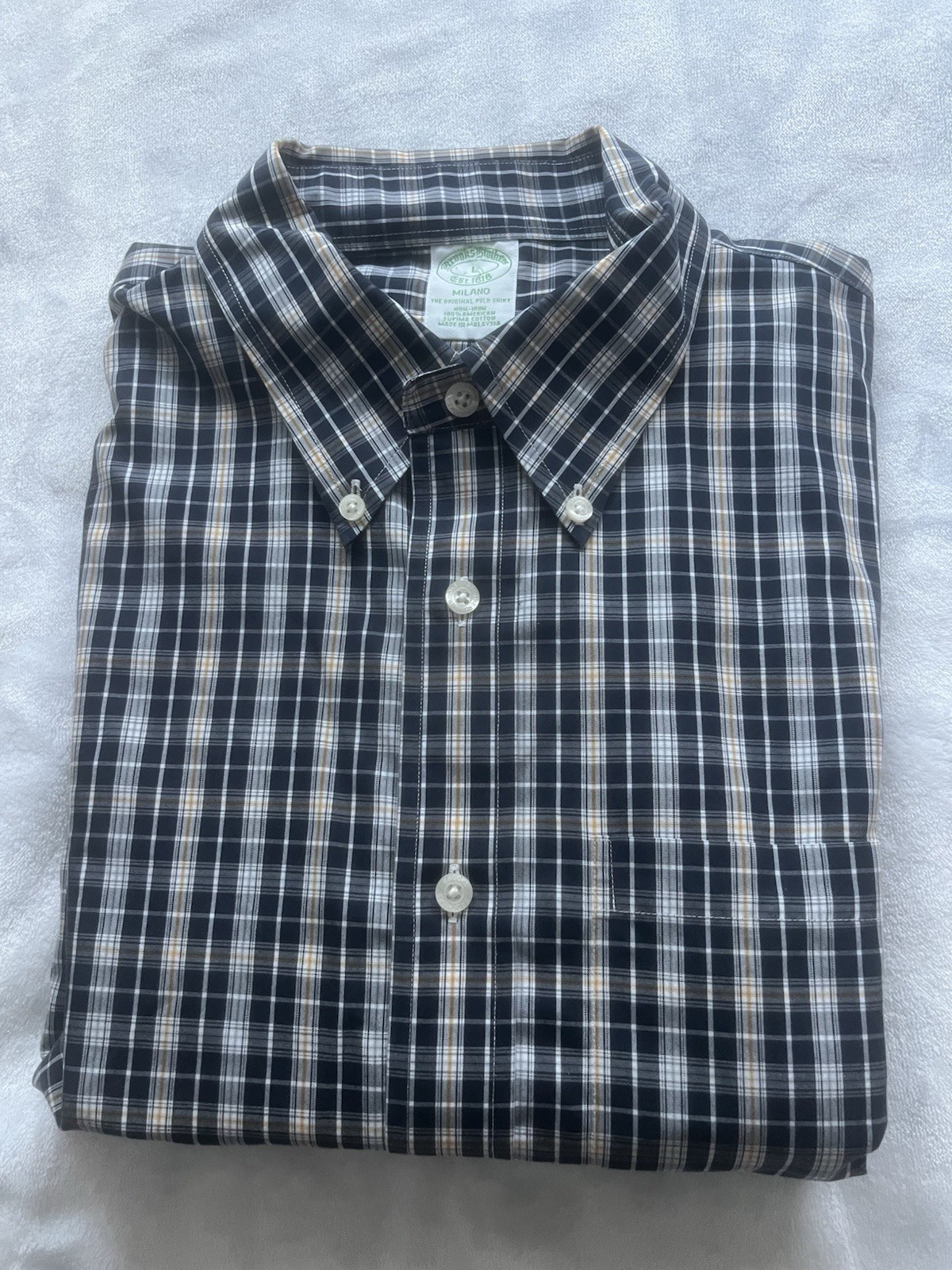 Brooks Brothers Milano Dress Shirt Size L