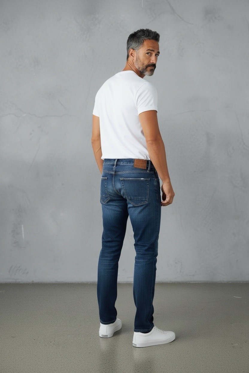 DKNY Jeans Straight Leg Distressed Men’s Jeans Cotton Zip 32 X 30 Comfy!