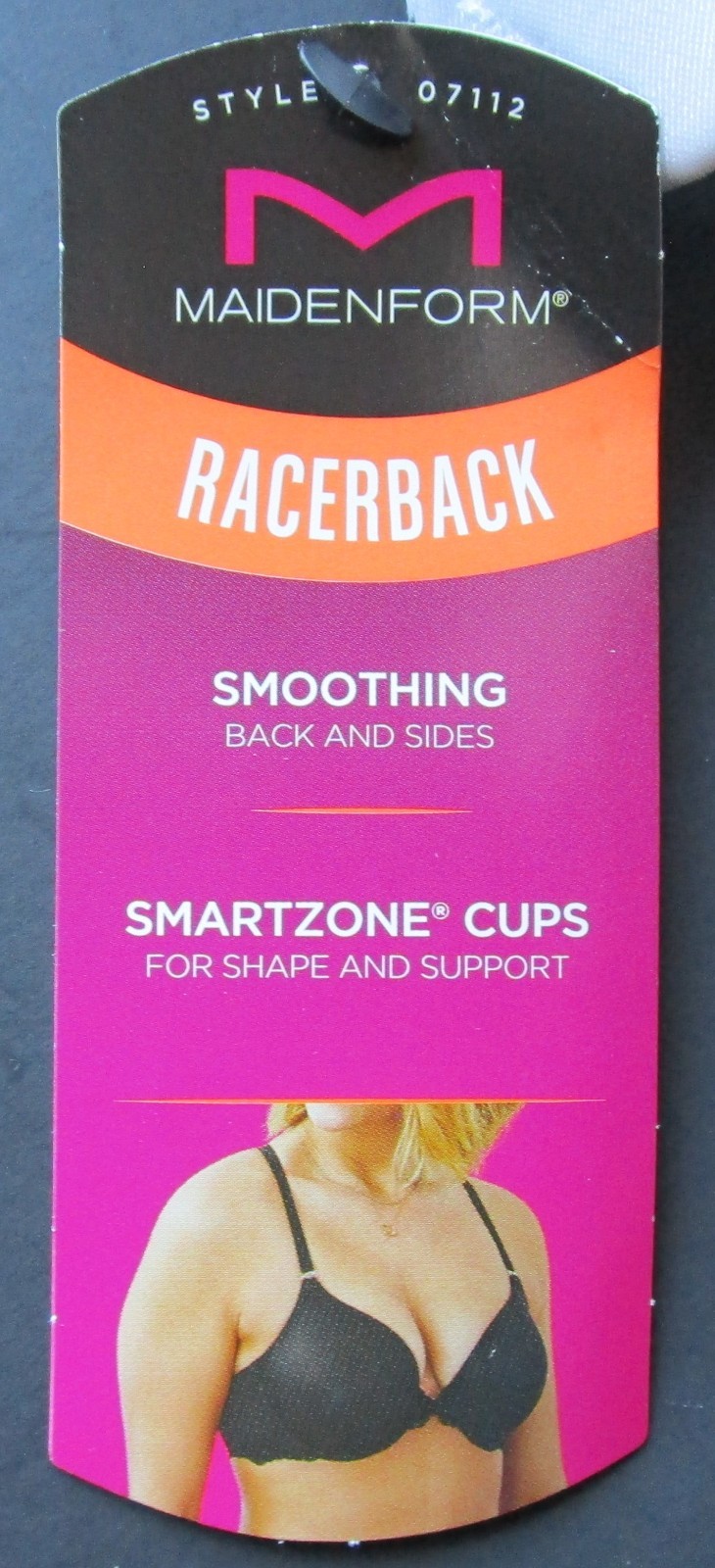 Maidenform Racerback Smoothing Underwire Bra Style 07112 Size 36 C NWT MSRP $44