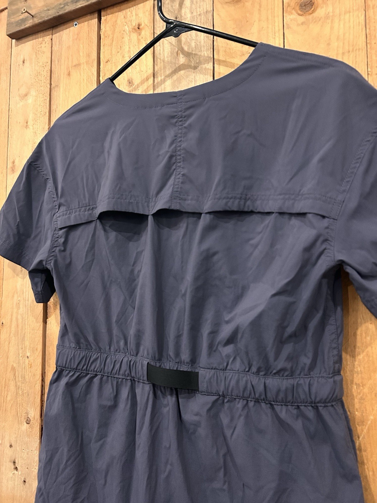 M REI Sahara Dress Womens Navy Blue UPF 50 Sun Protection Outdoor Comfort