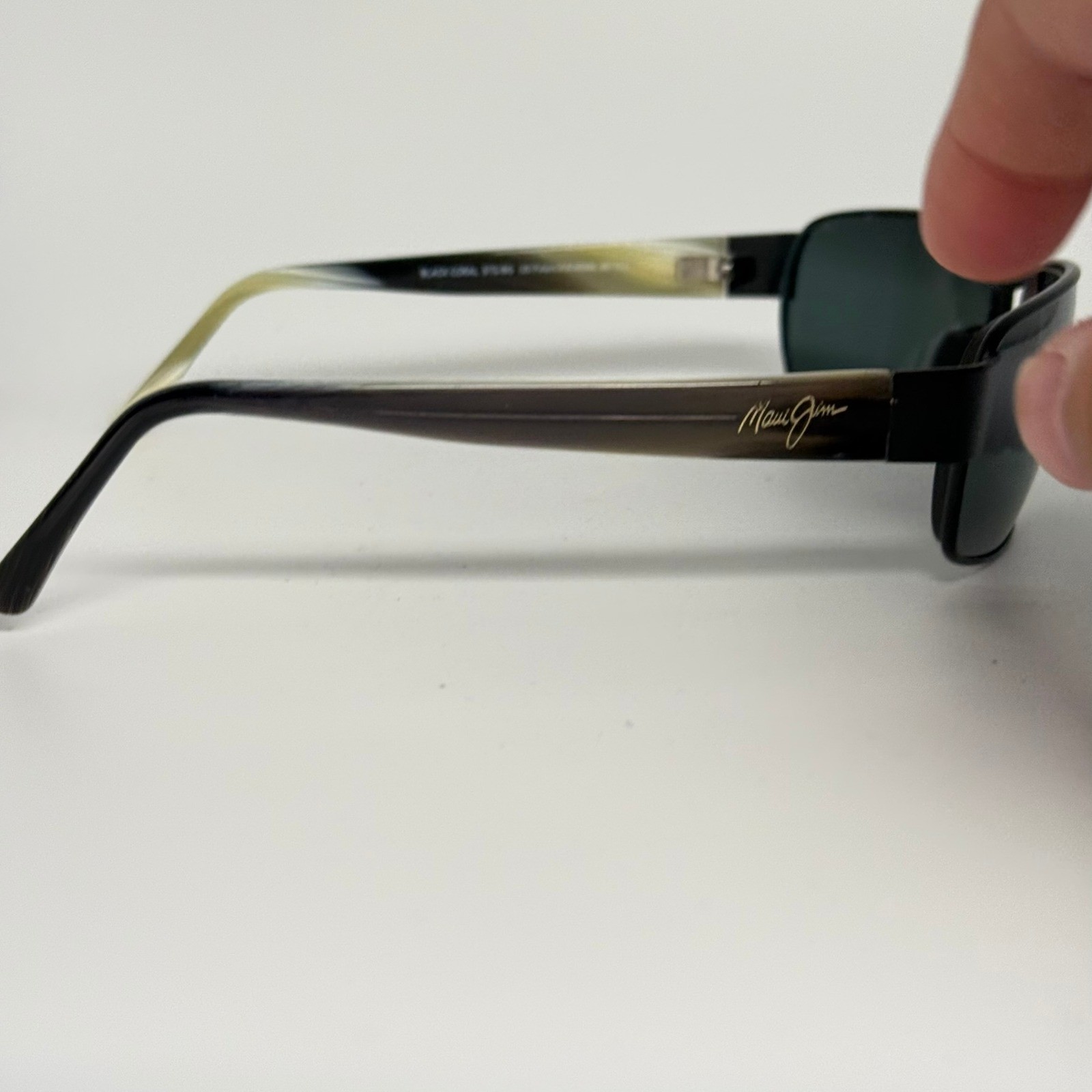 Maui Jim Black Coral Polarized Sunglasses MJ-249-2M Matte Black Horn 65-16-115