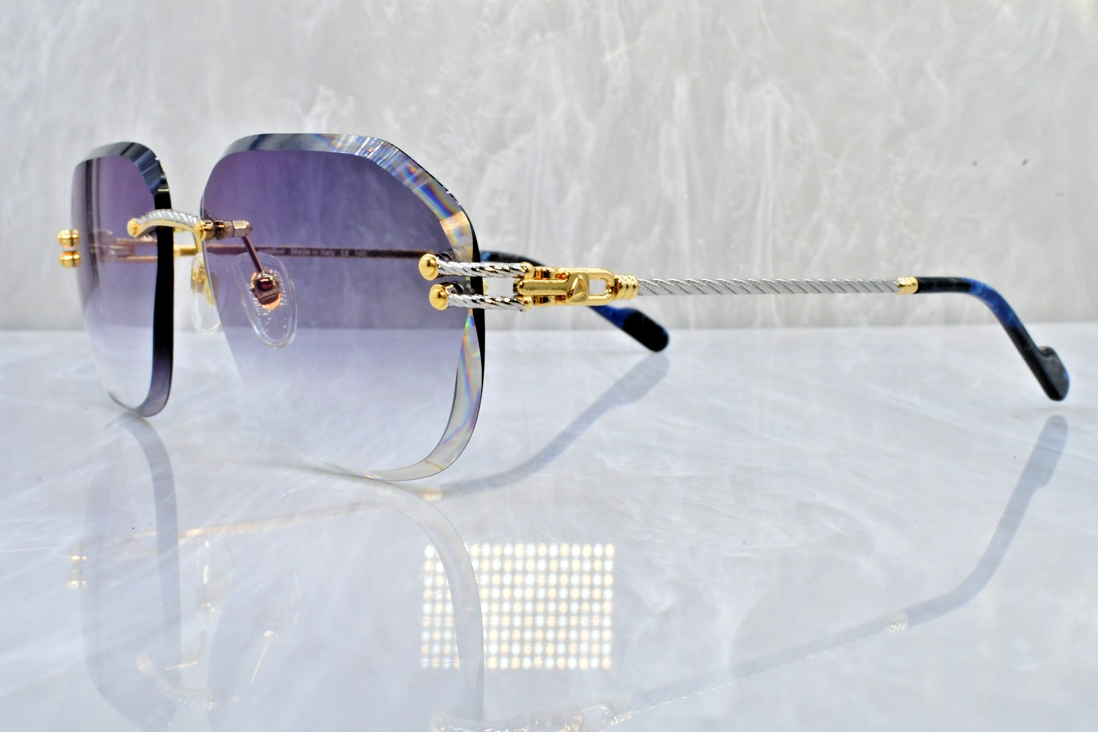 Artifact “Rope Line” Sunglasses Model 504/1 smoke cartier Gradient Bi color