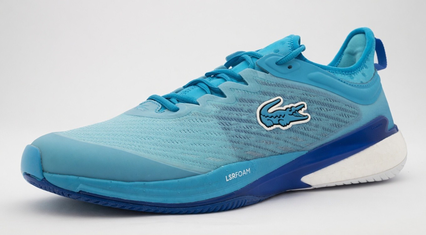 Lacoste AG-LT23 Lite Men’s Size 12.5 Blue Tennis Shoes 745SMA0014PT2 NIB