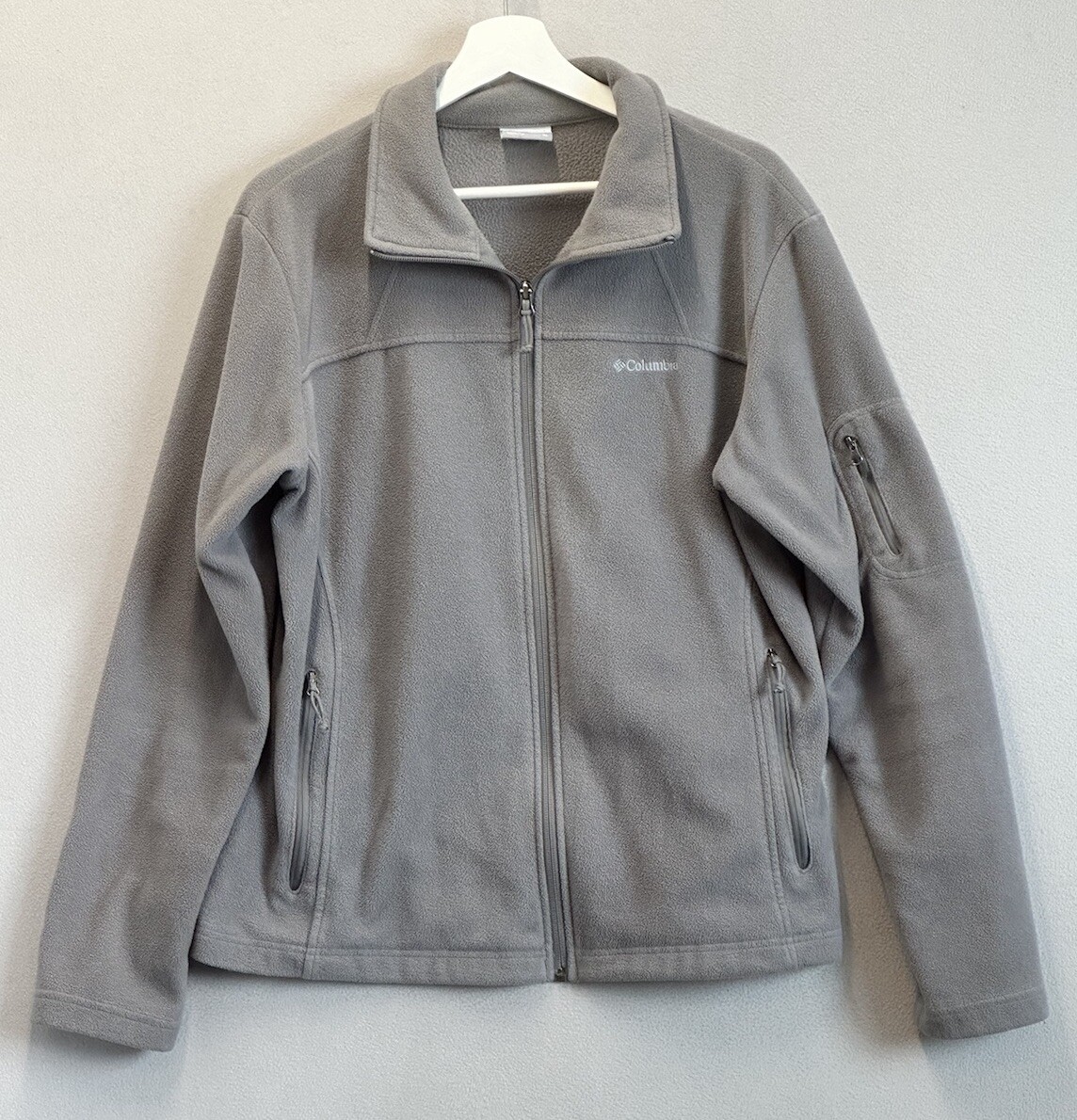Columbia Women’s Size XL Fast Trek II Full Zip Fleece Gray Jacket