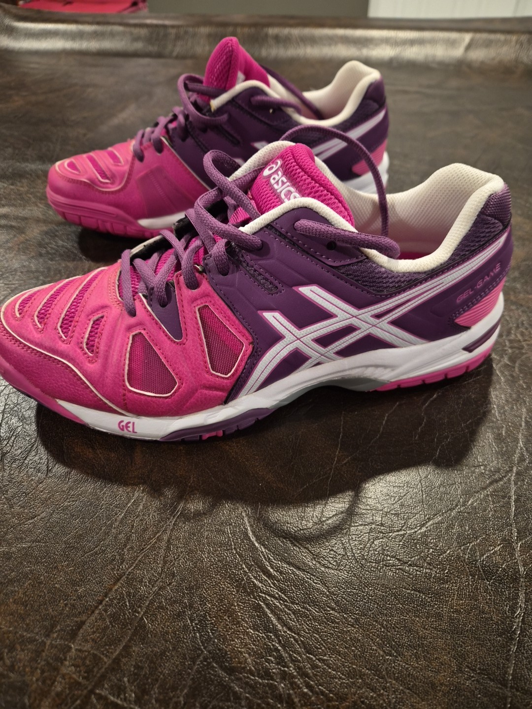 ASICS Gel-Game Purple Berry / White Women’s Size US 8.5 Sneaker Shoes B497