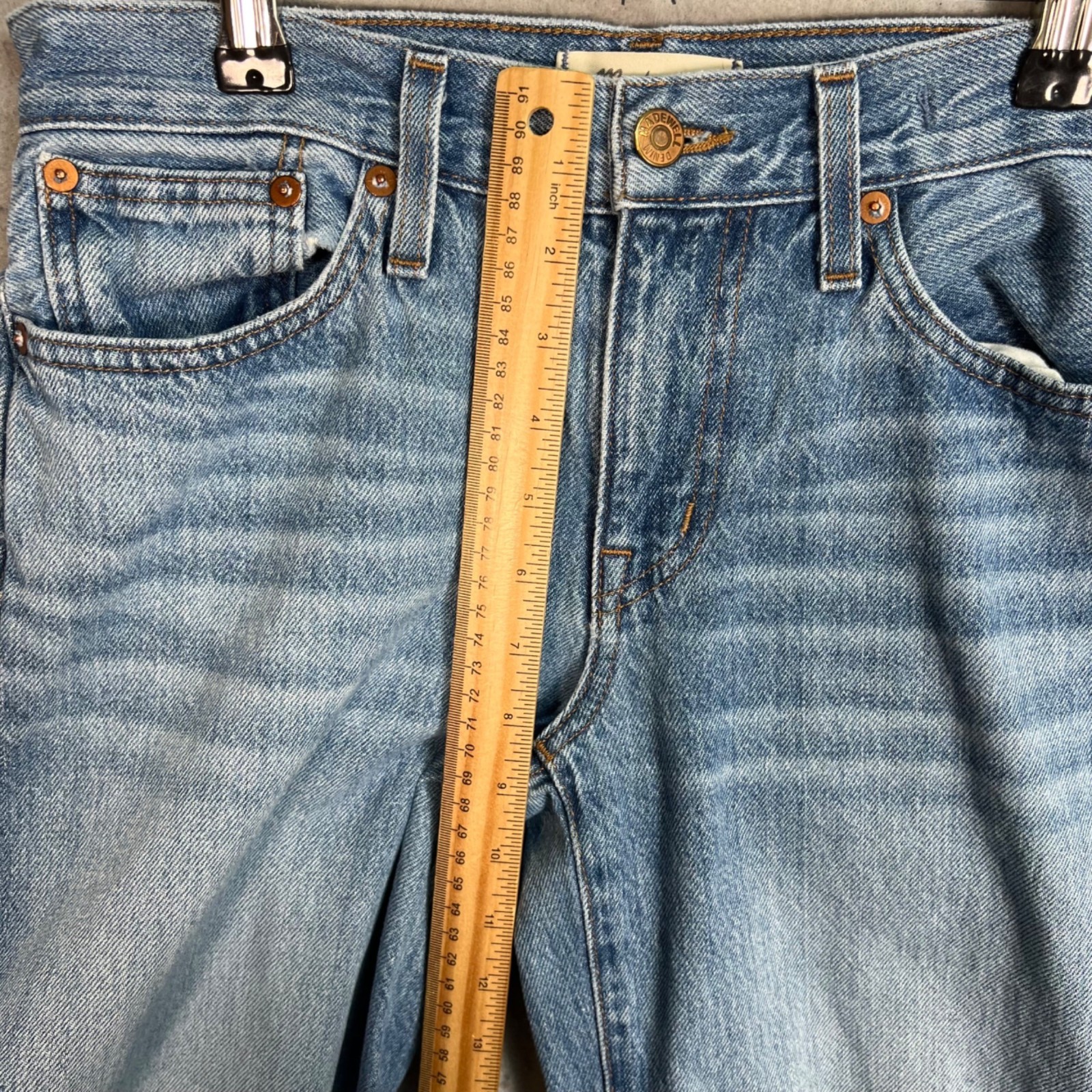 Madewell Womens Size 25P The Slouchy Boyjean Light Wash Denim Blue Jeans