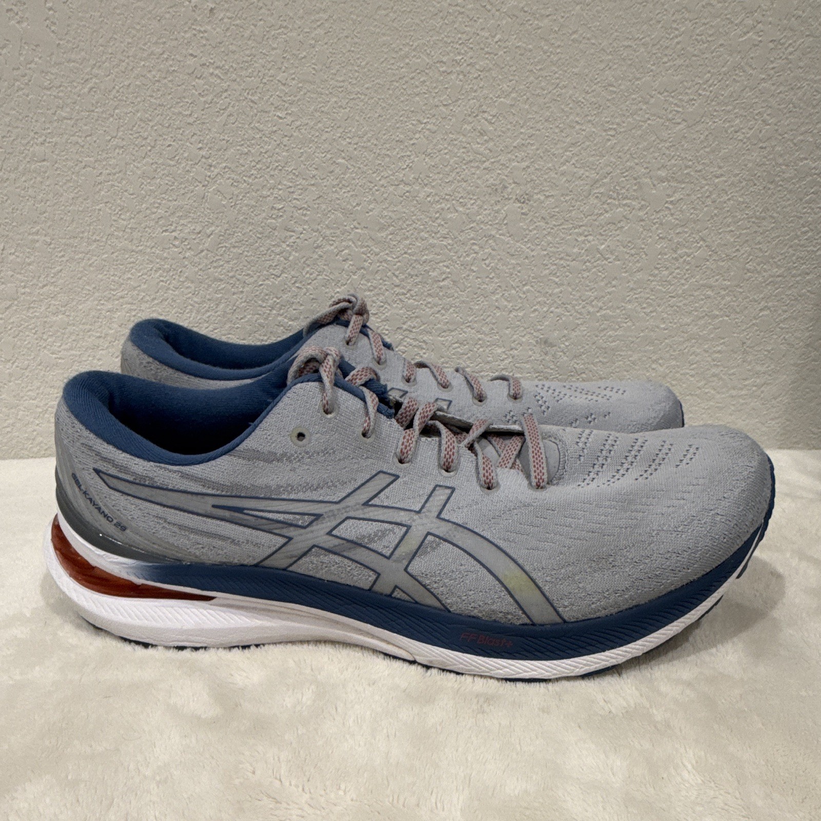 ASICS GEL-Kayano 29 Men’s Gray/Blue/White Lace-Up Low Top Running Sneakers