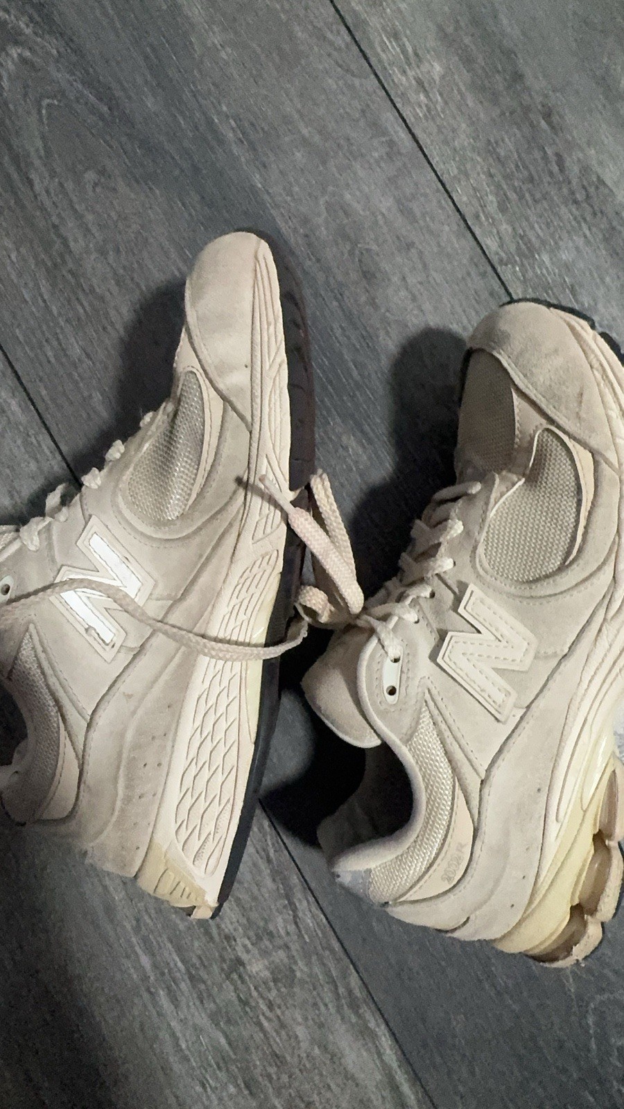 New Balance 2002R Calm Taupe Beige Low Top Suede Lace Up Sneaker M2002RCC