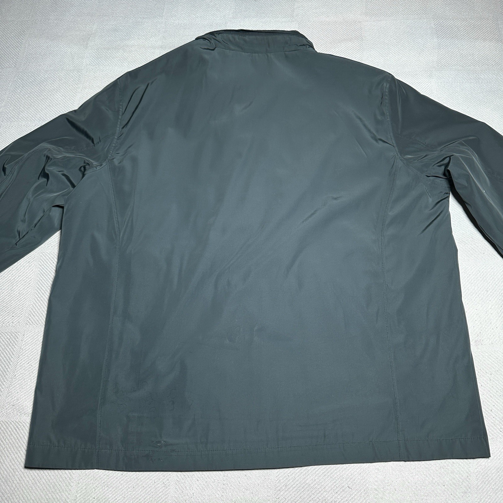 Tumi T-Tech Jacket Mens Size XL Full Zip Windbreaker Iridescent Dark Green