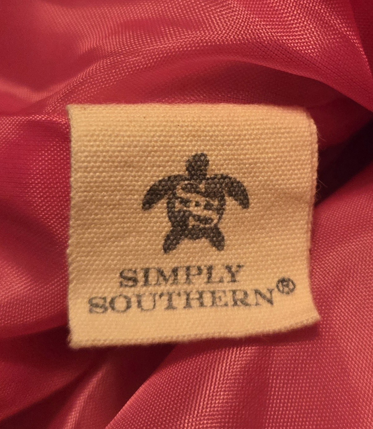 Simply Southern Womens Size M Pink Gold Elephant Puffer Zip Vest Pockets 1M