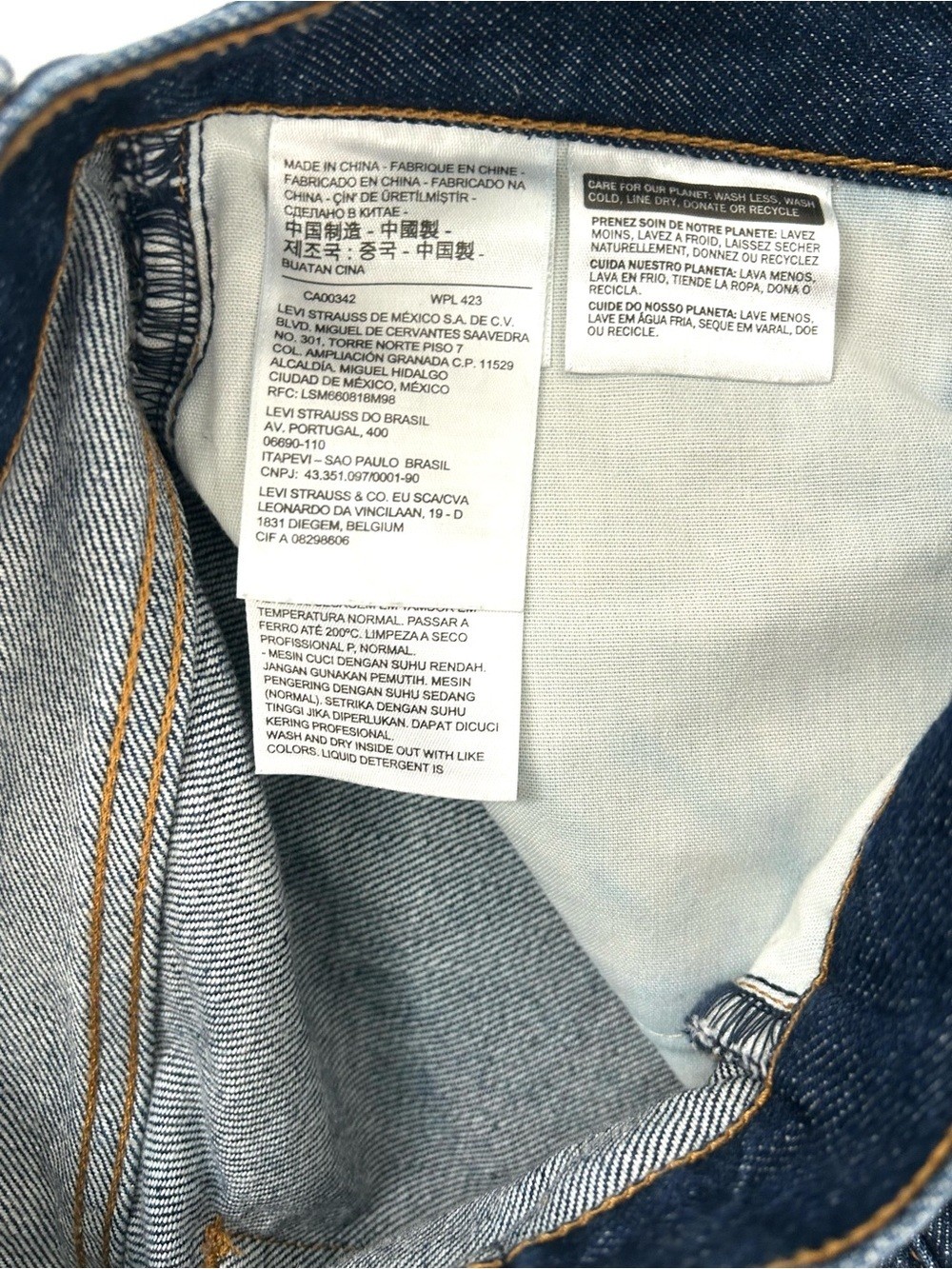 Levi’s Premium Ribcage Wide Leg Jeans High and Mighty W27 L32 Dark Wash