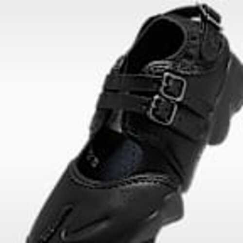 Nike Air Rift Triple Black Buckle Strap Womens IB8881-001 NEW Jaana