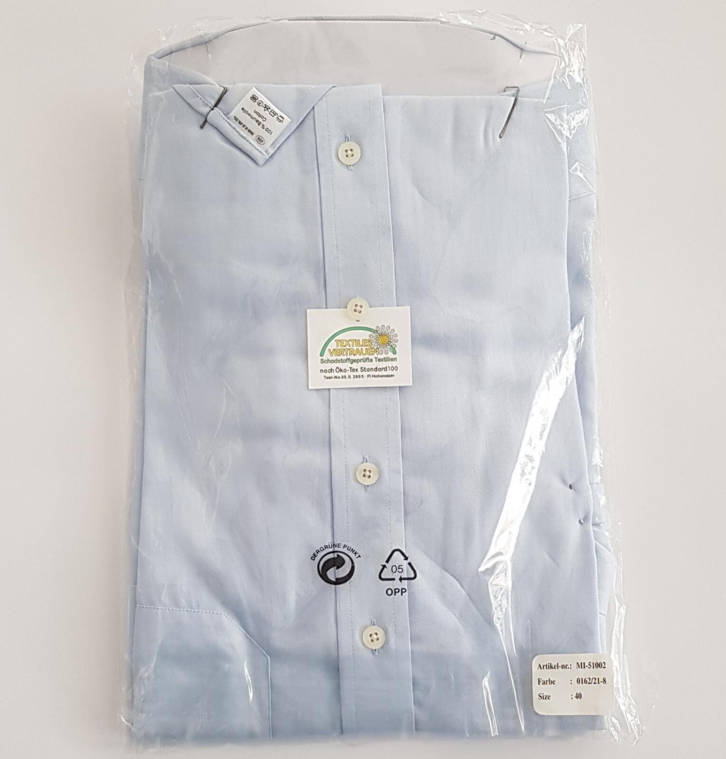 Original Mijas men’s business shirt Kent long sleeve blue regular size 40
