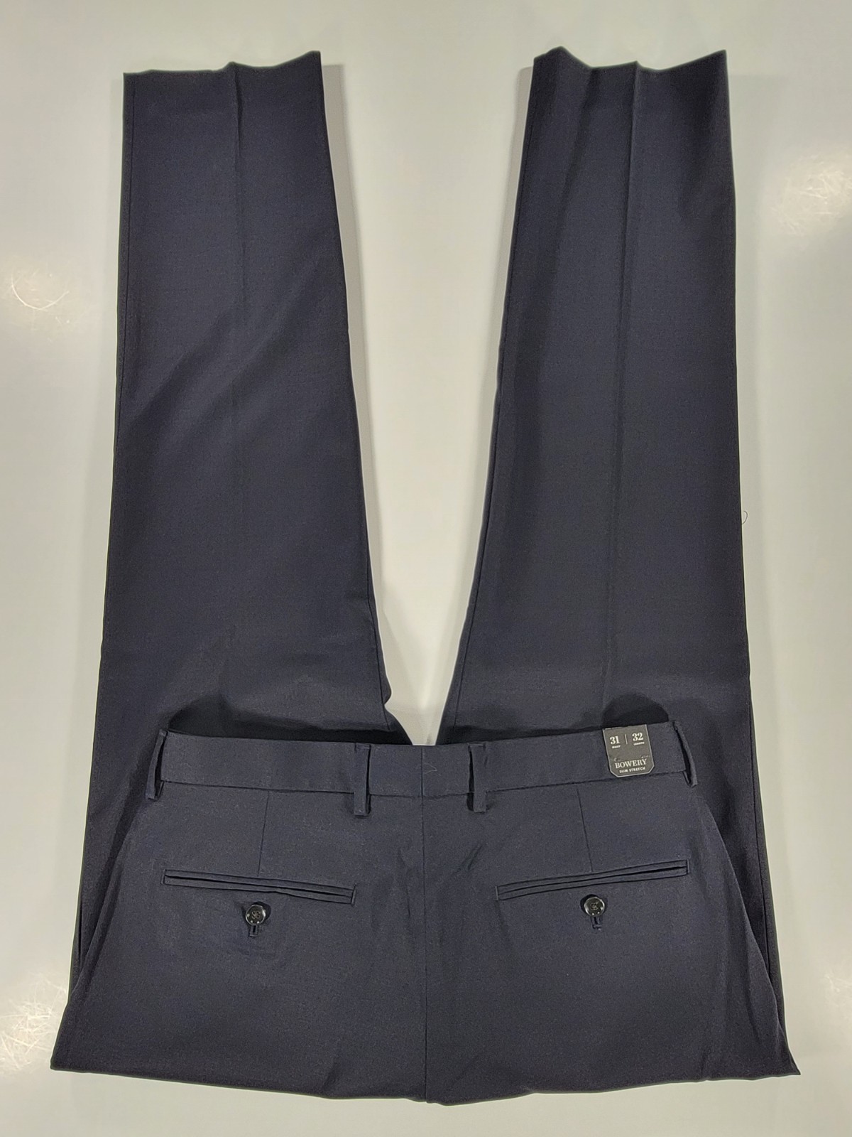NEW J. CREW Bowery Dress Pants Wool Blend Mens 31/32 Navy Blue NWT $148 Stretch