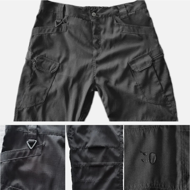 Mens Cargo Pants Tactical Work Combat Pants Outdoor Hiking Waterproof Trousers