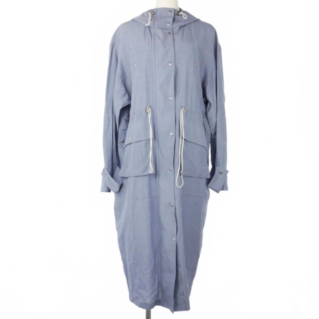 in IHNN 22SS Mod Coat Long Thin Size 36 Light Blue Aqua ID22S-CT02 Used d874ec13