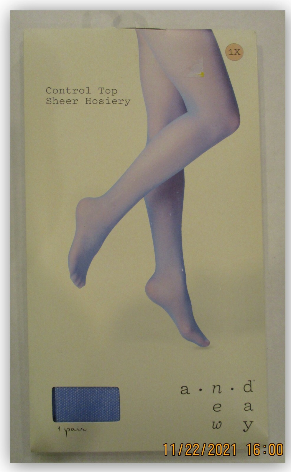 A New Day Single Pairs CONTROL TOP SHEER HOSIERY Choice of Size and Color