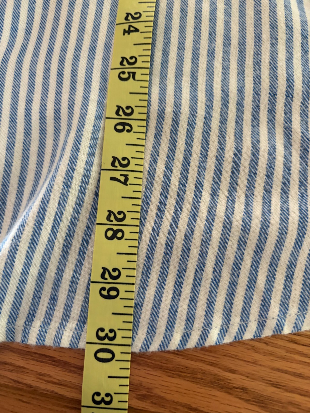 Torrid Super Soft Ruffled Front Striped Button Up Blouse 2x Blue White Striped
