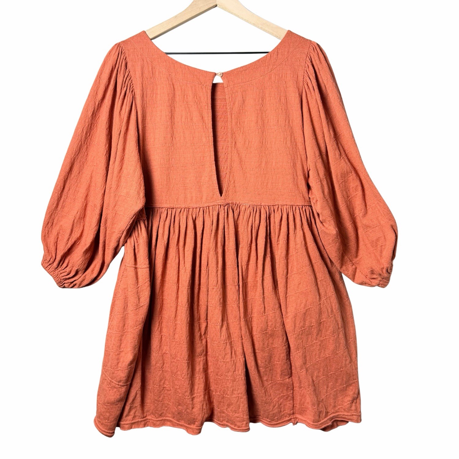 Free People Beach Get Obsessed Babydoll Tunic Dress Balloon Sleeve Size XS