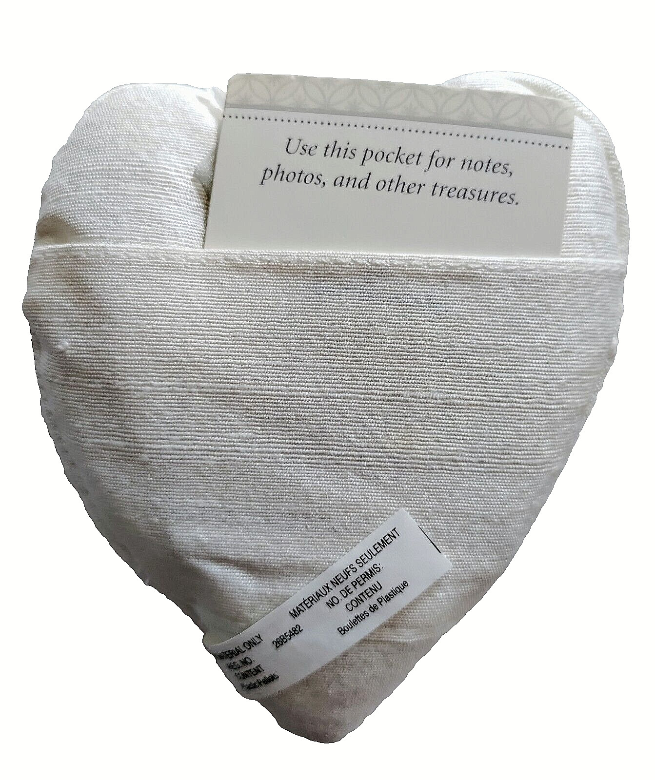 Hallmark Signature Hangable Sachet Heart Pillow w/Pocket for Notes Set of 2