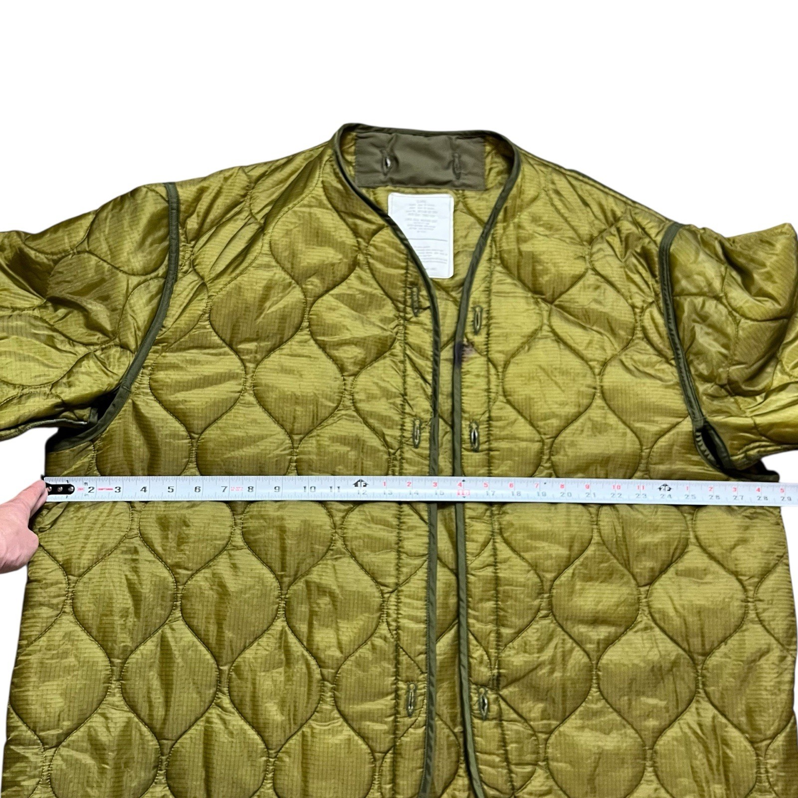 VTG MILITARY ISSUE M-65 FIELD JACKET LINER QUILTED COAT LINER XL USA MADE